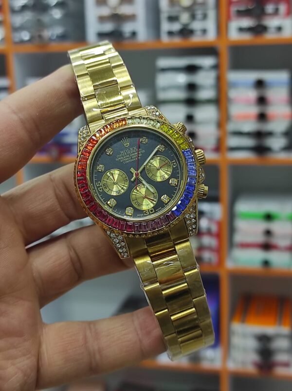 Qizili rolex saati kisi ucun
