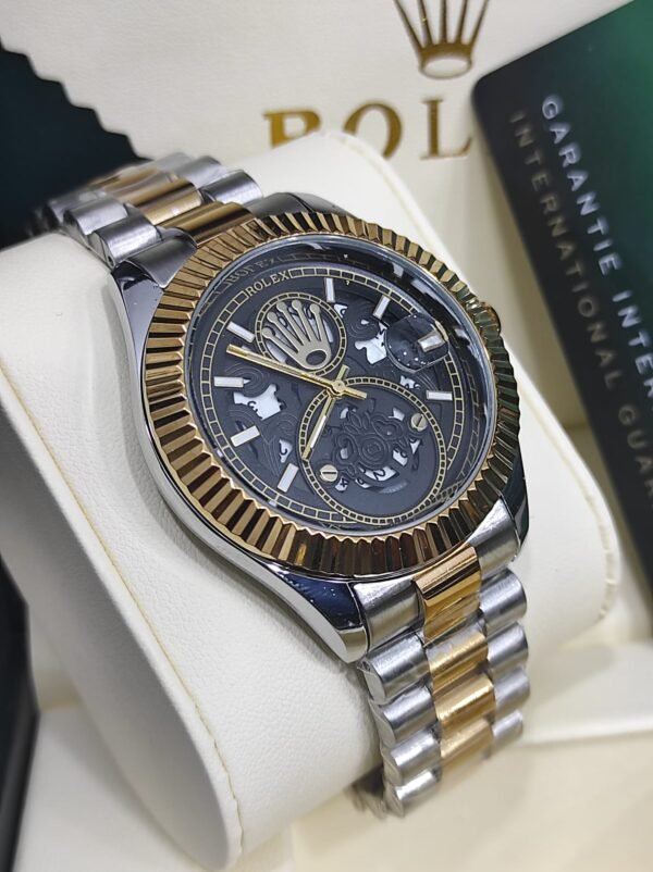 Rolex saati gumusu ve qizili